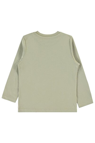 Civil Boys Geometrik Dino Baskılı 2-5 Yaş Sweatshirt - Yeşil 3-4 Yaş