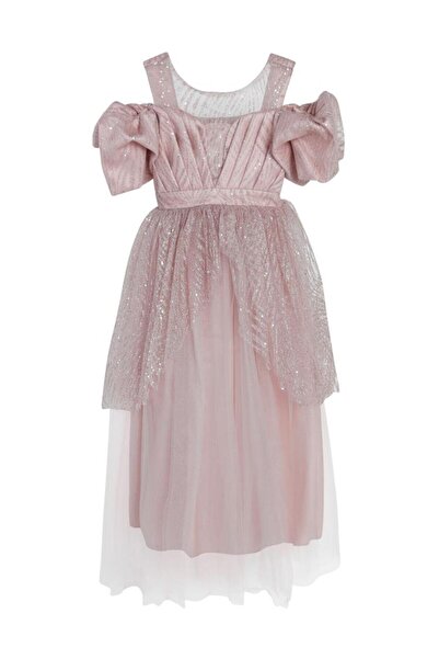 Civil Girls Simli 6-14 Yaş Abiye - Lila14-15 Yaş