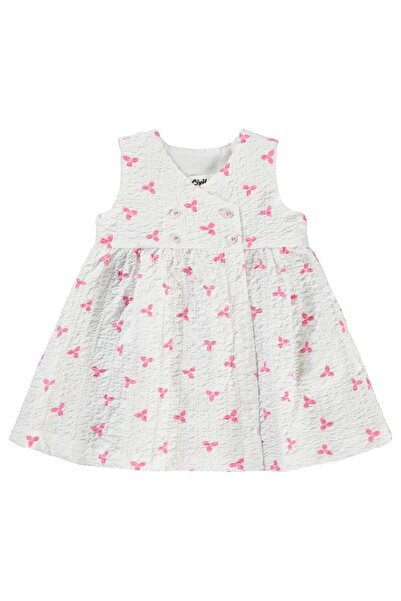 Civil Baby Çiçek Empirme 6-18 Ay Elbise - Fusya 6-9 Ay