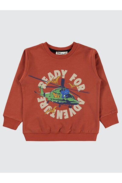 Civil Boys سويت شيرت للأولاد 2-5 سنوات نحاس داكن