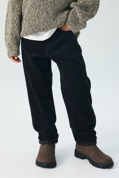 H&M Fitilli Kadife Pantolon Relaxed Fit
