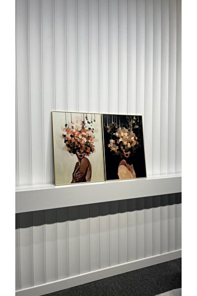 Tablomtr Σετ ζωγραφικής από πραγματικό γυαλί με μεταλλικό πλαίσιο Vancouver 2 τεμαχίων