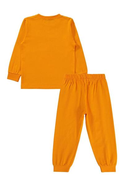 Civil Boys Boy's Pajama Set 2-5 Years Old Light Orange