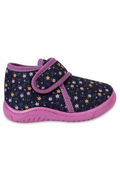 Civil Çiçek Baskılı - Numara Panduf - Lila 26