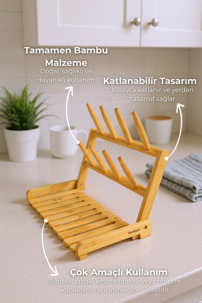 Bambum Zuri Kupa Askılı Bulaşıklık
