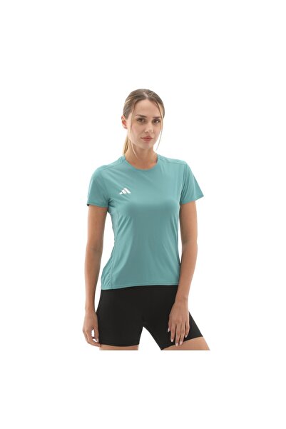 adidas JM8337-K Adızero E Tee Kadın T-Shirt Mavi