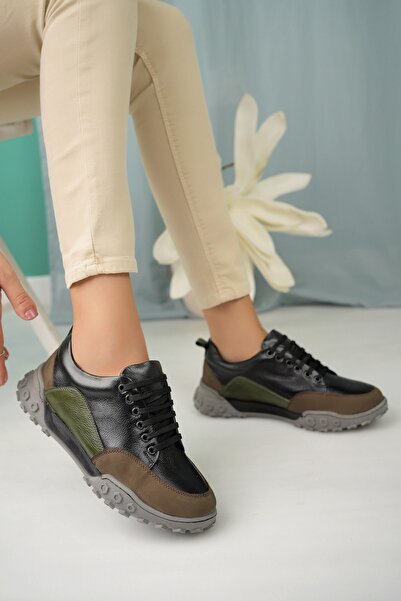 Diego Carlotti Hakiki Deri Kadın Günlük Sneaker Ayakkabı DD3004