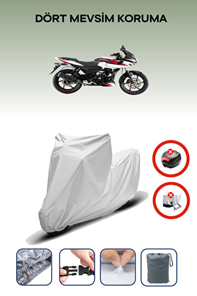 Breen حقيبة ظهر للدراجة النارية باللون الرمادي من Bajaj Pulsar 220 غير متوافقة