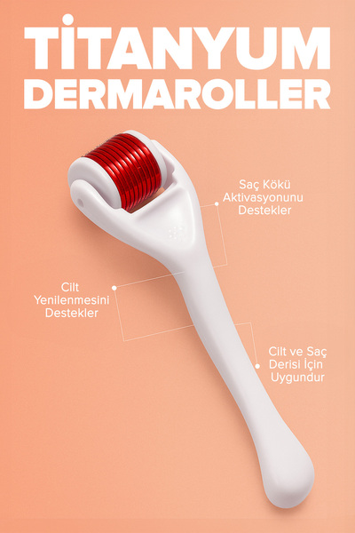 Uraw 0.50 mm Dermaroller with Titanium Needle |   Hair and Skin Care Applicator