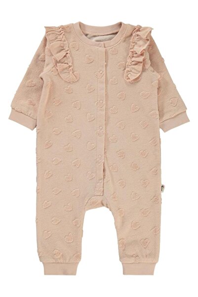 Civil Baby Kalp Jacquard 6-18 Months Jumpsuit - Powder 12-18 Months