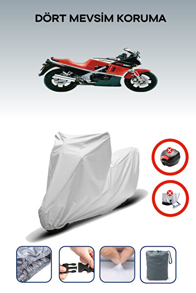 Breen حقيبة خلفية للدراجة النارية باللون الرمادي غير متوافقة مع Kawasaki GPZ ...