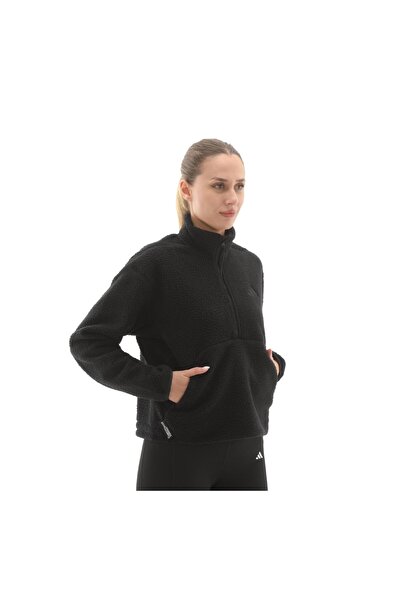 adidas JM8444-K W Ct Fleece Hz Kadın Ceket Siyah