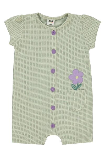 Civil Baby Floral Embroidered 6-18 Months Romper - Green6-9 Months