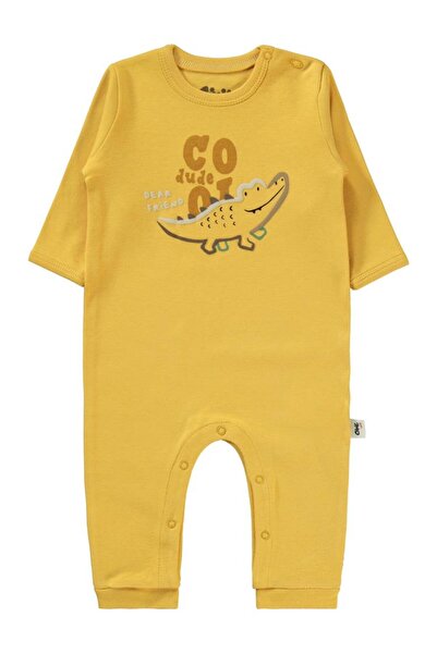 Civil Baby 3-9 Months Baby Boy Mustard Jumpsuit Set of 2