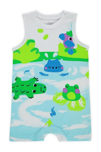 Civil Baby Baby Boy Jumpsuit Without Booties 6-18 Months White