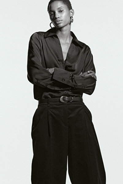 H&M Geniş Fitilli Kadife Pantolon