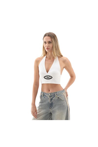 adidas KC8801-K Campus V Top Kadın T-Shirt Beyaz