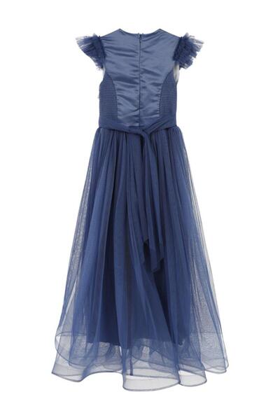 Civil Girls Bağcıklı 6-14 Yaş Abiye - Mavi 12-13 Yaş