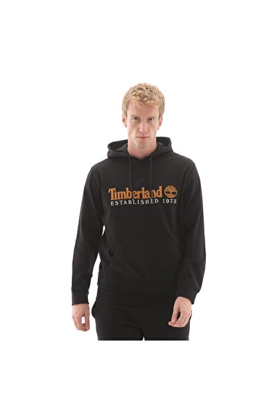 Timberland B0A5Mx80011-R Established 1973 Embroidered Logo Loopba Men's Sweatshirt Black