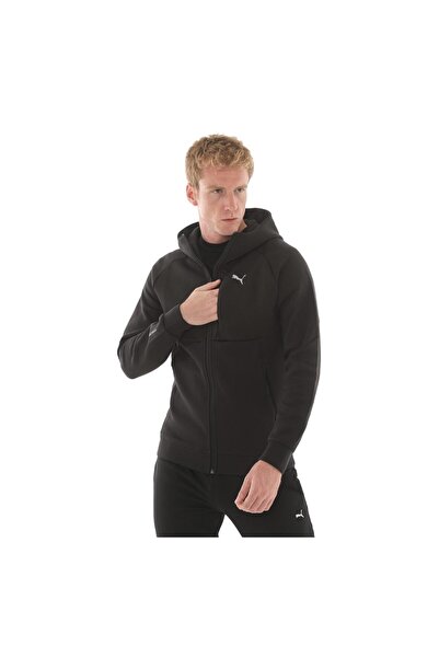 Puma 629674-01 Pumatech Full-Zip Hoodie Erkek Ceket Siyah