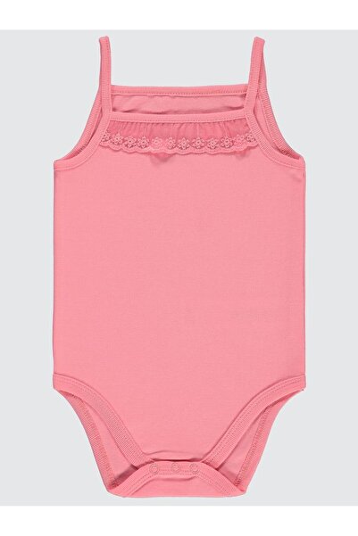 Civil Baby Детско боди с дантелени орнаменти и копчета за закопчаване с презр...