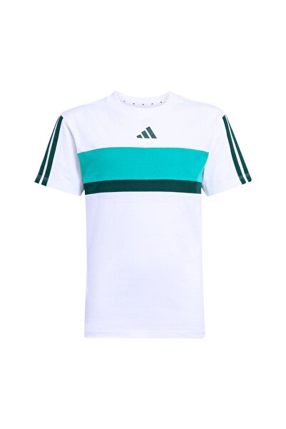 adidas JX0192-C J 3S Tıb T &amp; Παιδικό μπλουζάκι λευκό