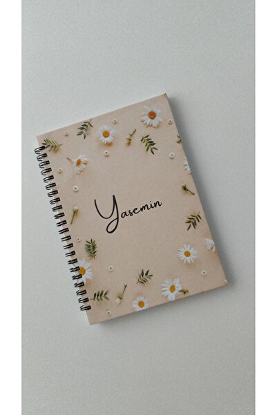 beticraft Çizgili defter, Not defteri, Papatya Temalı Spiralli Defter