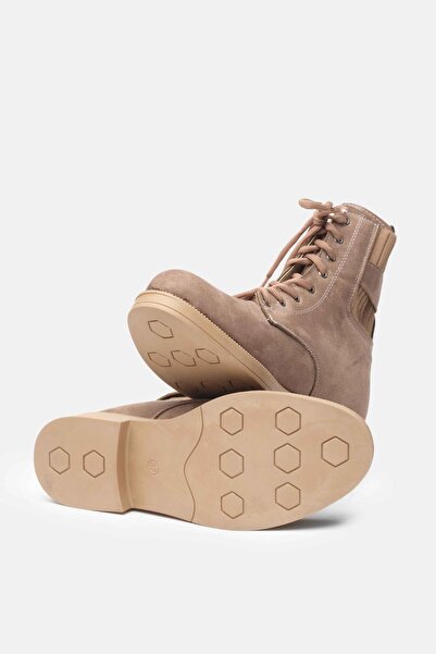 Mio Gusto Lyssa Vizon Renk Bağcıklı Kadın Oxford Bot