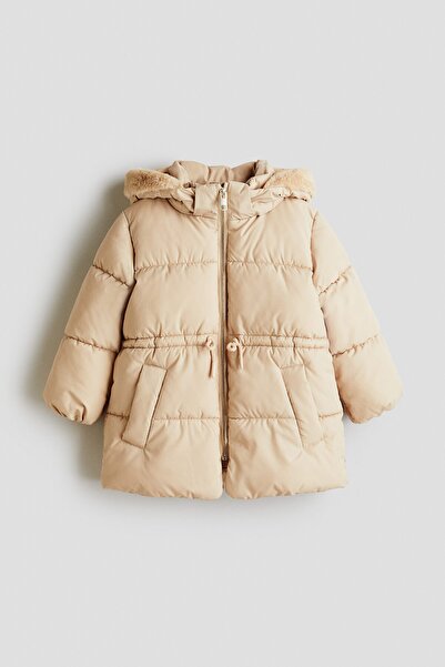 H&M Kapüşonlu Pofuduk Ceket