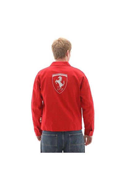 Puma 632749-02 Ferrari Lifestyle Jacket Erkek Ceket Kırmızı