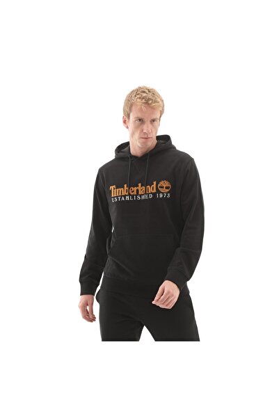 Timberland B0A5Mx80011-R Established 1973 Embroidered Logo Loopba Men's Sweatshirt Black