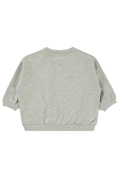 Civil Baby Civil Basic Heart Label 6-18 Months Sweatshirt - Gray 6-9 Months