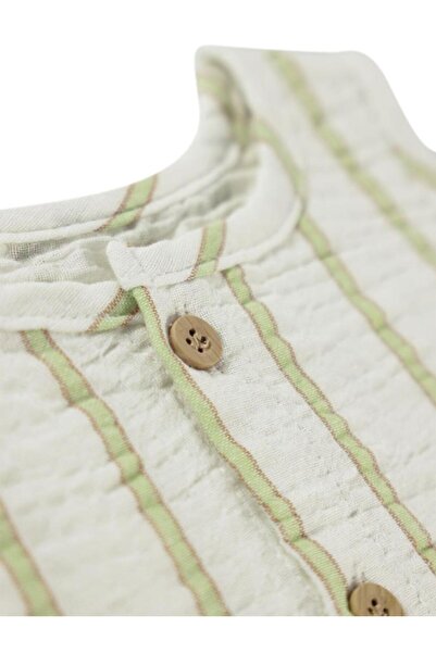 Civil Baby Striped 6-18 Months Jumpsuit - Green12-18 Months