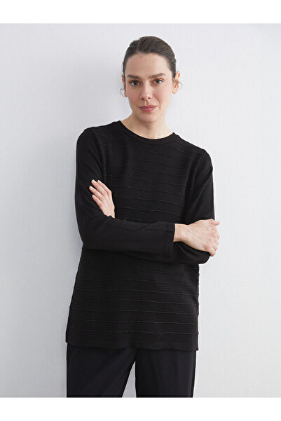 LC Waikiki Crew Neck Striped Women's Knitwear Sweater