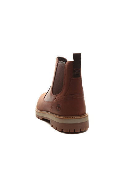 Timberland Kızıl Kahve Erkek Deri Bot BRITTON ROAD MID CHELSEA BOOT