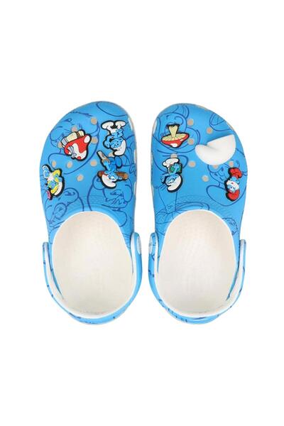 Crocs 210821-90H Smurfs Classic Clog K &amp;Ccedil;ocuk Terlik Mavi