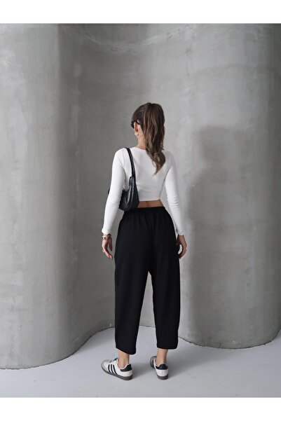 Paw Garage Women's Skye Soft Modal Trousers with Tie-Up Legs