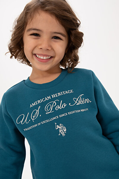 U.S. Polo Assn. Erkek Çocuk Koyu Yeşil Pijama Takımı 50318686-VR101