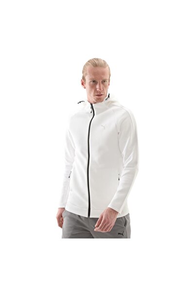 Puma 684613-02 Puma Evostrıpe Full-Zip Hoodie Erkek Ceket Beyaz