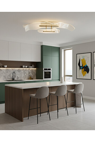 Özcan Aydınlatma Özcan Aydınlatma 4330-1 Flue Plafonyer Sarı