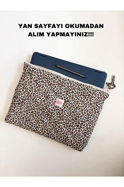 girlsybags Thick All Inch Leopard Quilted Computer Case - for Laptop, Macbook, Tablet, iPad