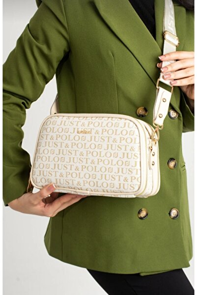 Just Polo Women's Beige Shoulder Bag-Bd2053