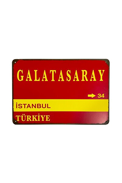 CARMA CONCEPT Galatasaray Sokak Tabelası, Retro Vintage , METAL POSTER, RETRO...