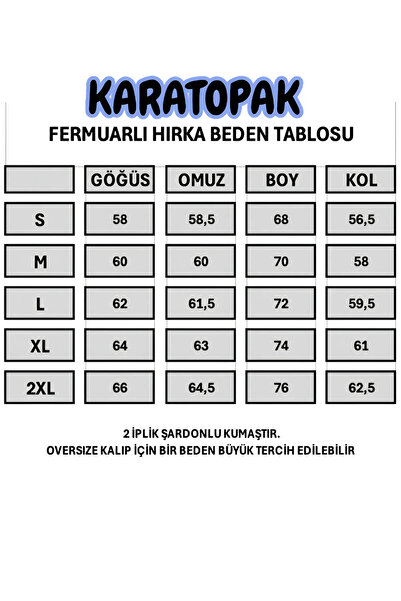 Karatopak 2'li Kapüşonlu Unisex Fermuarlı Sweatshirt / Hırka