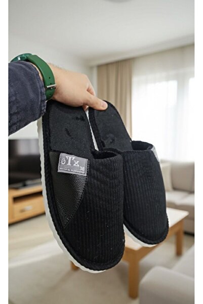 Slipcat Унісекс домашні капці з нековзною підошвою, тканина рибана, зручна модель, стильні та зручні домашні капці, напівшкіряні