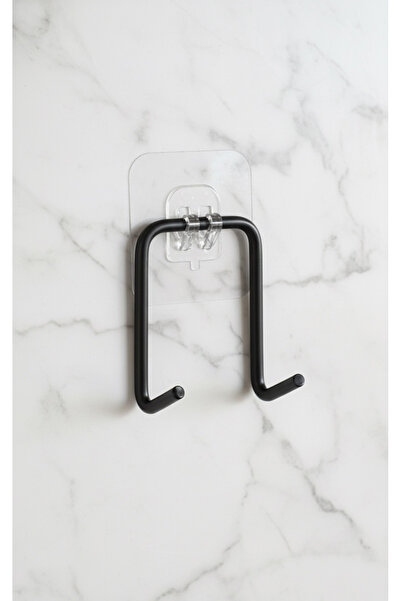 evina Yapışkanlı 2 ADET Çift Kancalı Banyo Mutfak Askısı Metal Askılık Duvar Askı Organizer