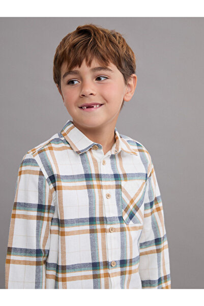 LC Waikiki قميص LCW KidsSari منقوش للأولاد