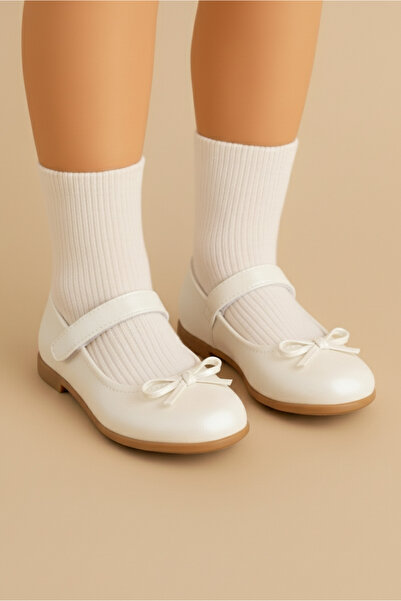 moon glow Παπούτσια Ορθοπεδικά Μπαλαρίνας με Πέρλες Χρώμα Fiyondklu για κορίτσι