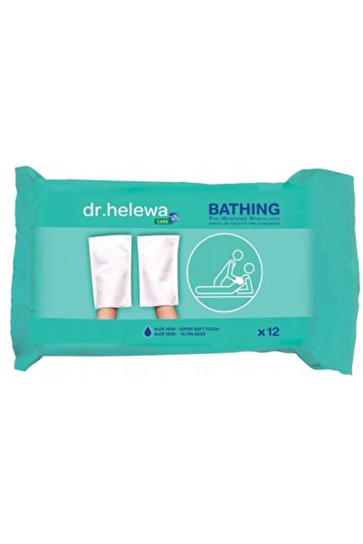Dr Helewa قفاز غسيل اقتصادي مناسب لكبار السن بدون شطف من دكتور هيليوا الفرنسي ، 12 قطعة