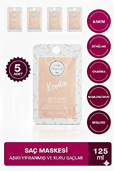 Bee Beauty Keratin Saç Maskesi 25 ml x 5 adet